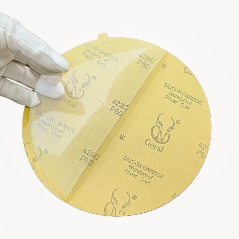 斑羚GORAL 10寸φ250mm 普通自粘背胶金相砂纸428CP60/100张/盒*1盒装