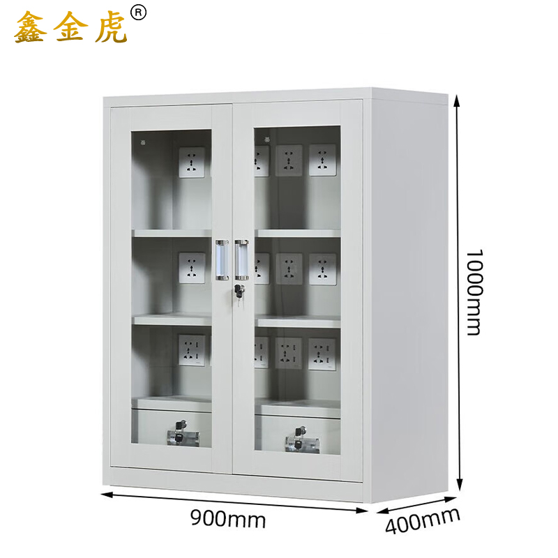 鑫金虎多功能充电柜三排 900*400*1000mm高清大图