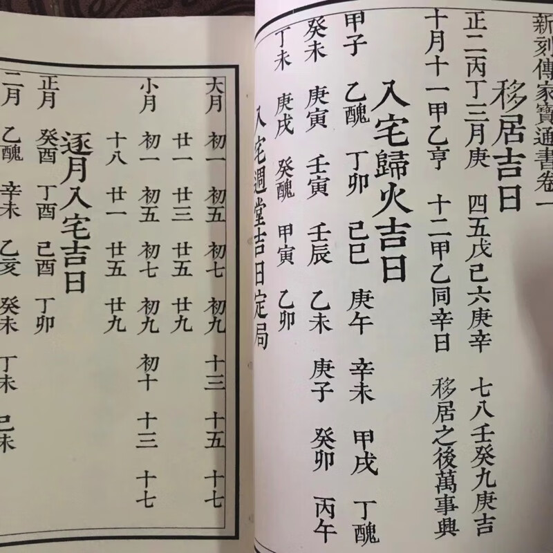 鳌头总捷通书 全三卷合一册地理择日日课入宅修造黄道日高清大图