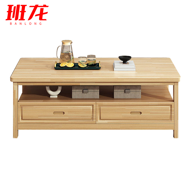 班龙双层茶几1*0.6*0.5m张高清大图