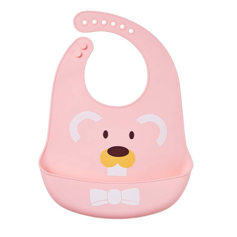 荟智whizbebe儿童硅胶围兜婴儿宝宝吃饭防水围嘴超软食饭兜口水兜小孩