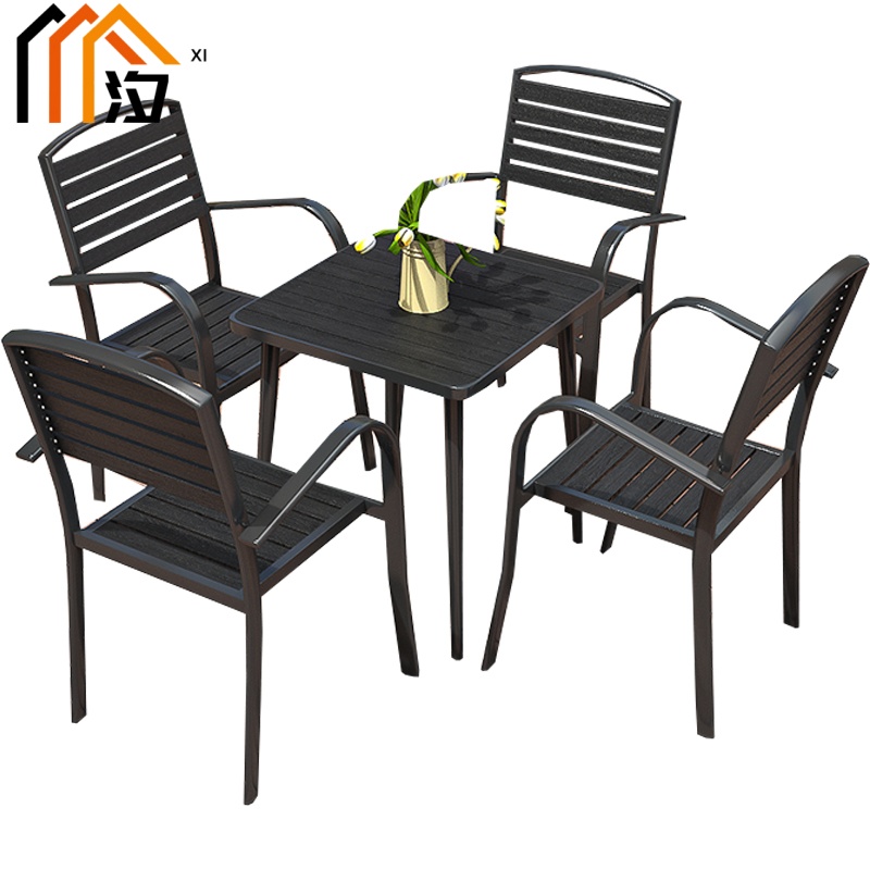 汐户外桌一桌四椅套高清大图