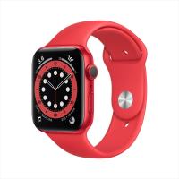 Apple Watch Series 6 44毫米 GPS版 红色铝金属表壳 红色运动表带 智能手表