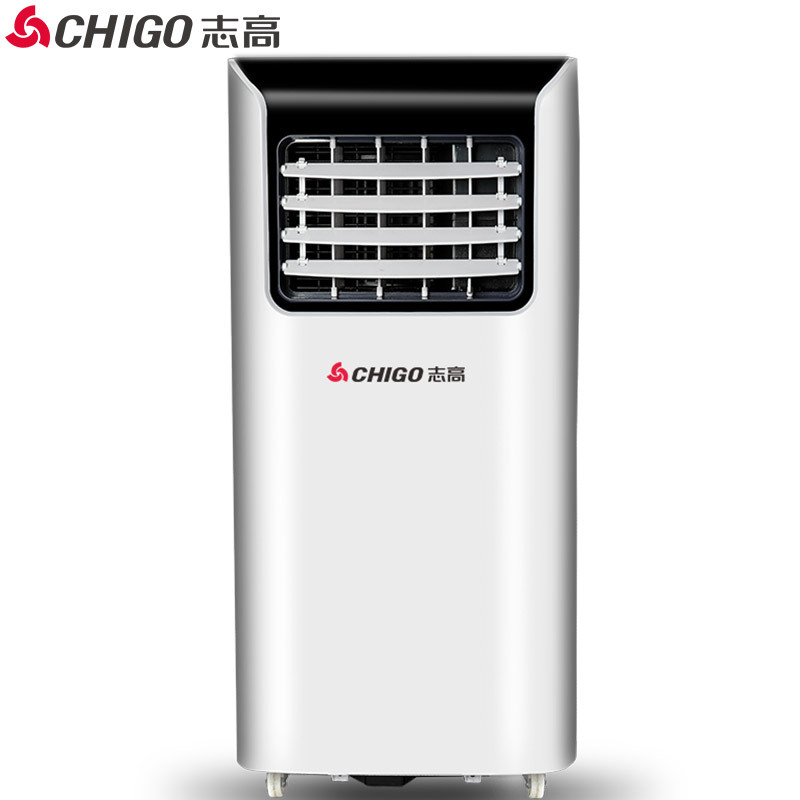 志高(CHIGO)移动空调KY-26B 1匹单冷 遥控版支持两档调节 家用空调一体机柜机 空调扇冷风扇 白色