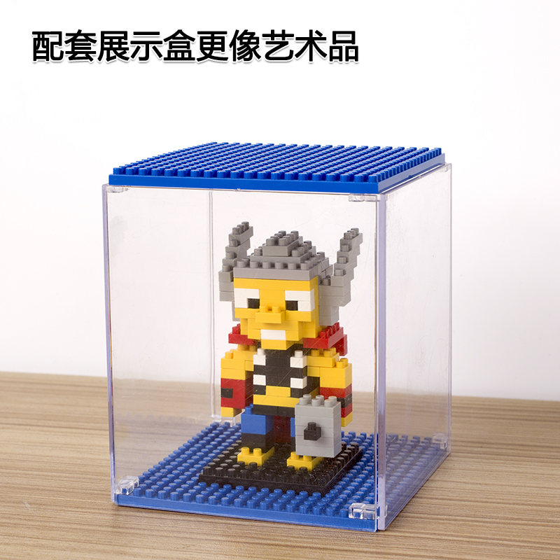 微钻超级英雄蜘蛛侠人仔儿童成人女孩钻石小颗粒积木减压玩具 蝙蝠侠高清大图