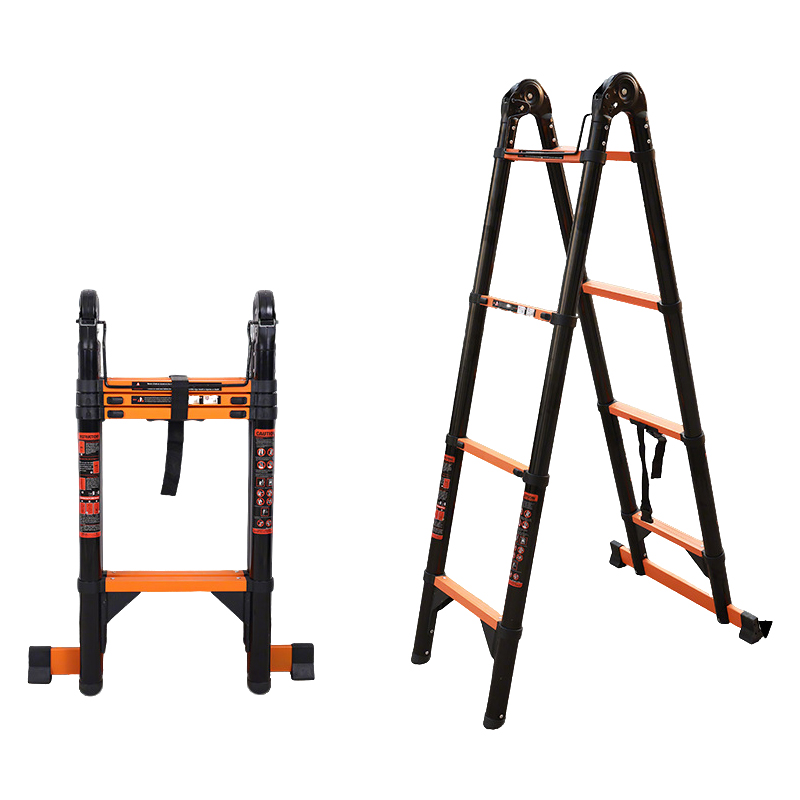 围达 碳钢伸缩梯 1.7m+1.7m(2×4步) 个高清大图