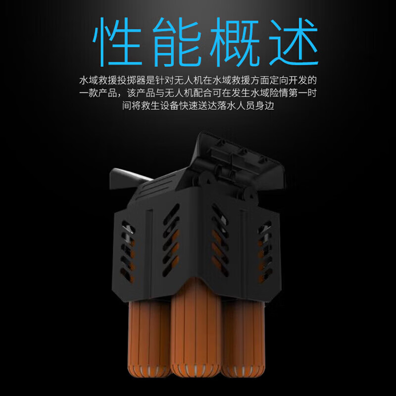 SOZYIN 数智元 WLS40机载多通道水域救援投掷器 适配大疆经纬M350RTK行业无人机高清大图