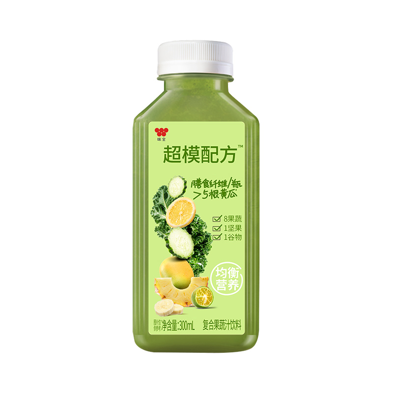 味全超模配方300ml*6瓶膳食纤维复合果蔬汁饮料运动健身饮料高清大图