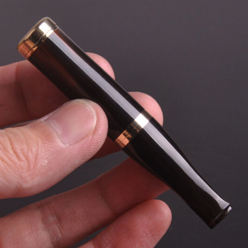 大将军牦牛角烟嘴 双重过滤器组合烟具 循环短芯过滤咀 粗细烟两用NJ38