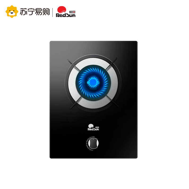 红日(RedSun)钢化玻璃台嵌两用燃气灶天然气灶单灶液化气灶煤气灶家用EA001B(天然气)