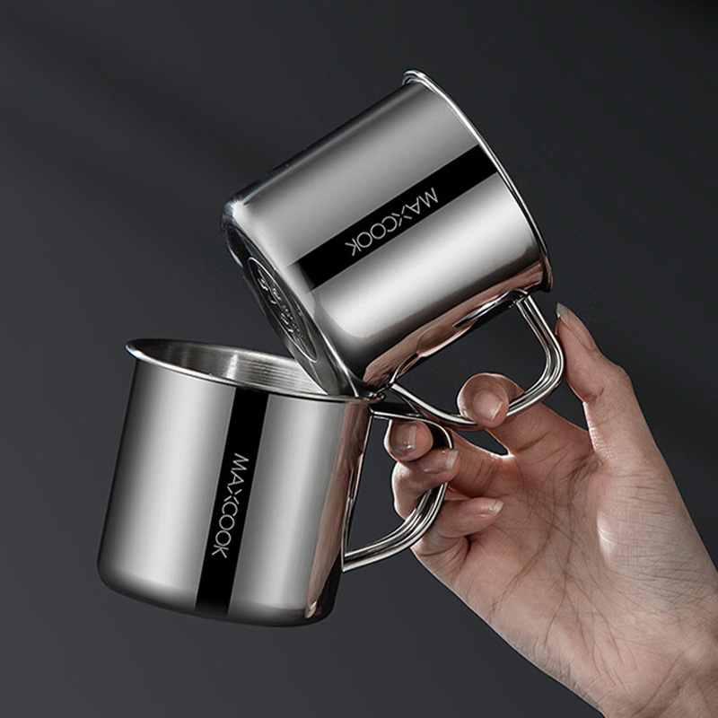 MAXCOOK美厨口杯不锈钢单层出行携带方便儿童款MCB5172高清大图