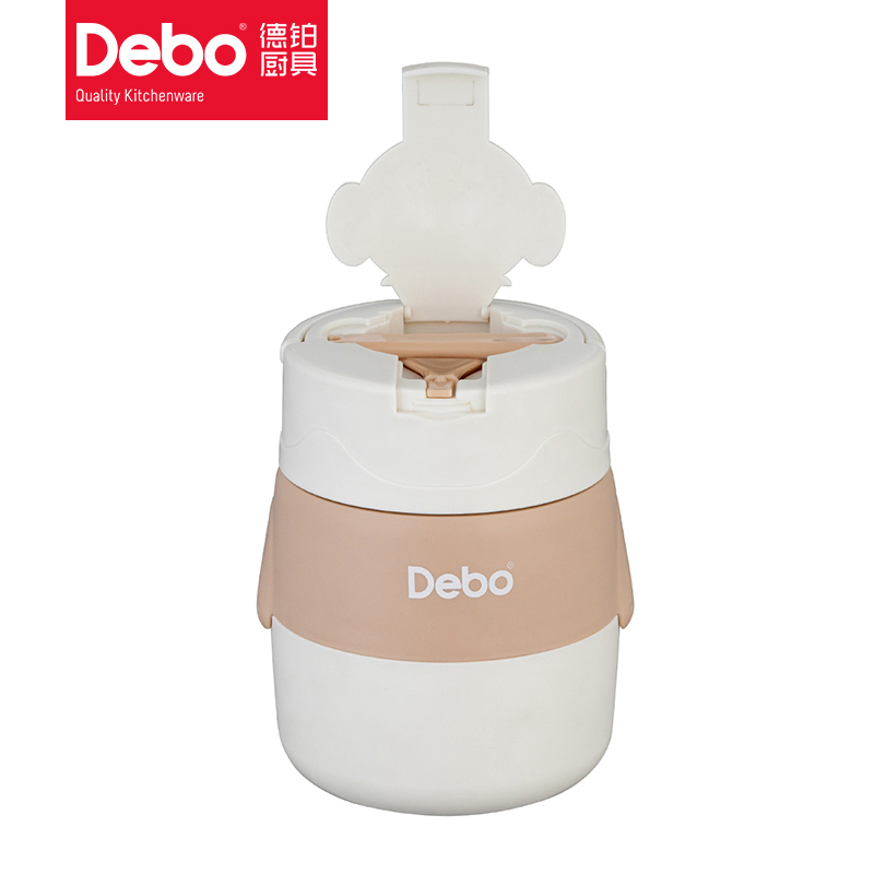 德铂(Debo)DEP-DS379露比不锈钢汤罐500ml-白高清大图