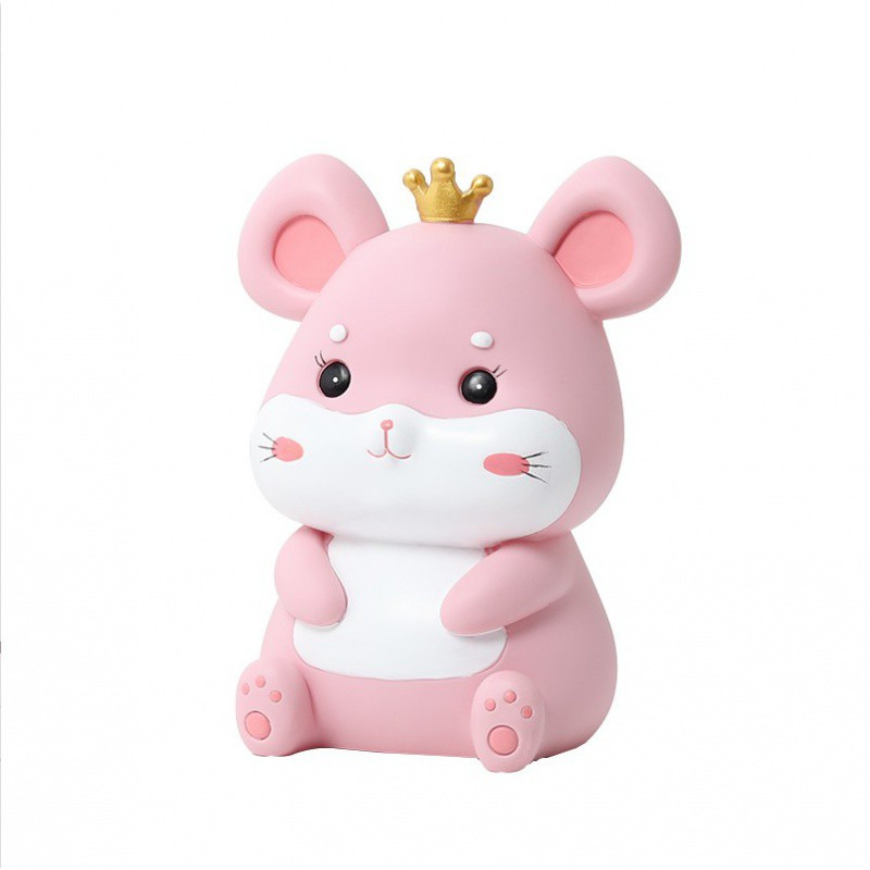 老鼠存钱罐大号可爱女生储蓄罐生肖卡通防摔大容量儿童储钱罐三维工匠