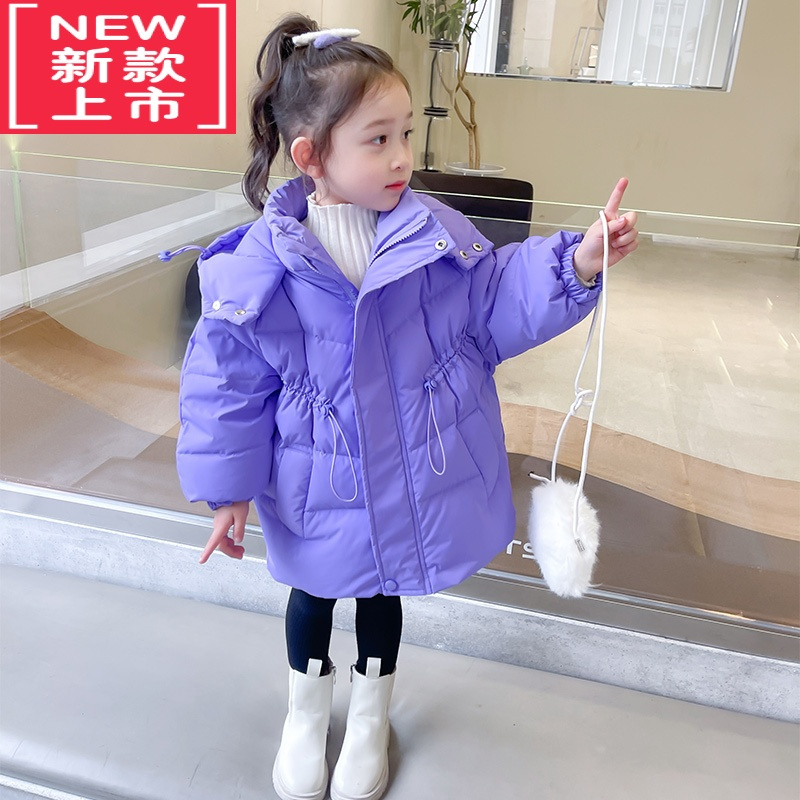 可莉允女童羽绒棉服冬装2023年新款洋气韩版儿童装棉衣冬款宝宝加厚棉袄