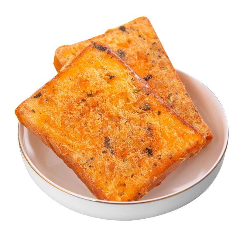 百草恋 海苔肉松吐司面包65g*5个 早餐蛋糕夹心饱腹小零食小吃休闲食品