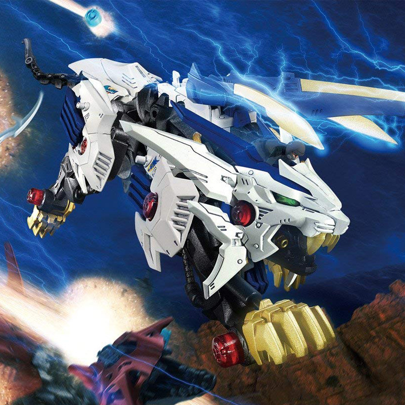 tomy多美卡zoids索斯机械兽电动拼装模型索斯兽 长牙