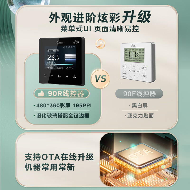 美的(Midea)中央空调风管机一拖一小4匹一级能效客厅乐享星光旗舰版 KFR-85T2W/B3N8-XGQ(1)Ⅲ