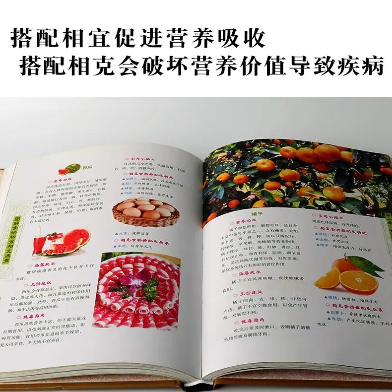 [正版]食物相宜相克速查全书 彩图版图解 身体调理补肾养生食谱书籍大全家常菜 中医养生菜谱搭配饮食宜忌 常见食物家庭养高清大图