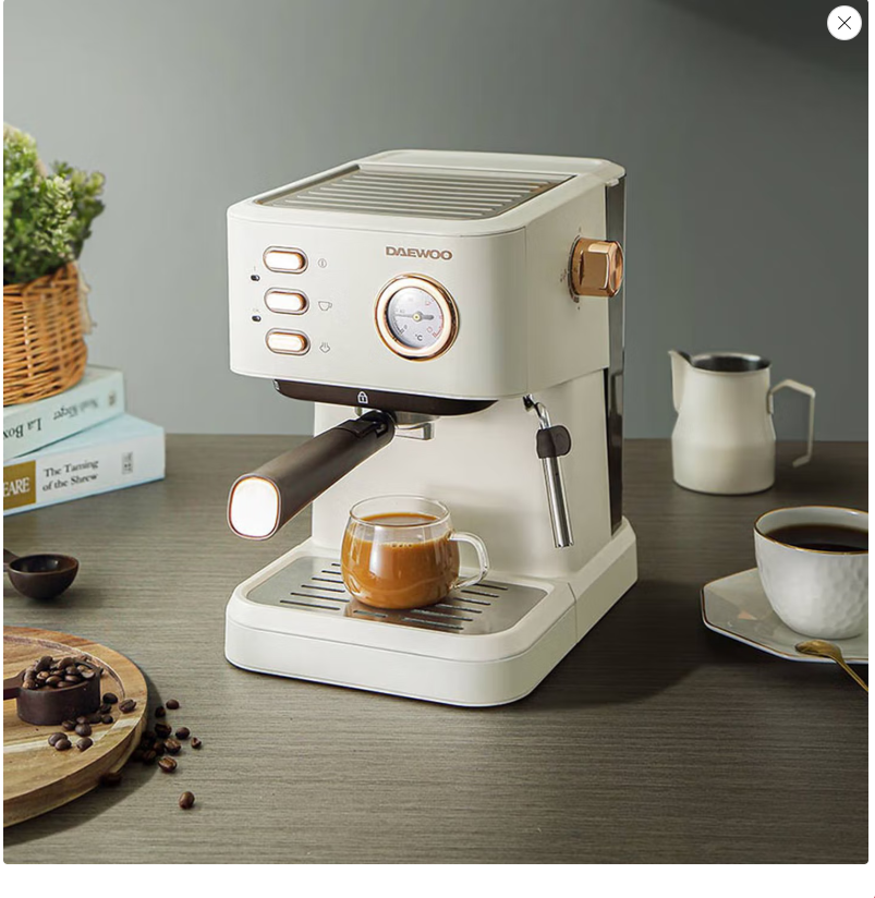 大宇智能全自动咖啡机家用便捷操作多功能设计紧凑时尚高清大图