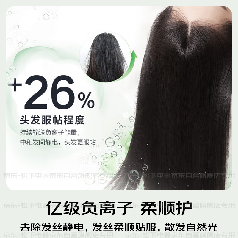 松下(Panasonic)家用高速电吹风机筒大功率速干负离子温控护发小森林EH-NE6L高清大图