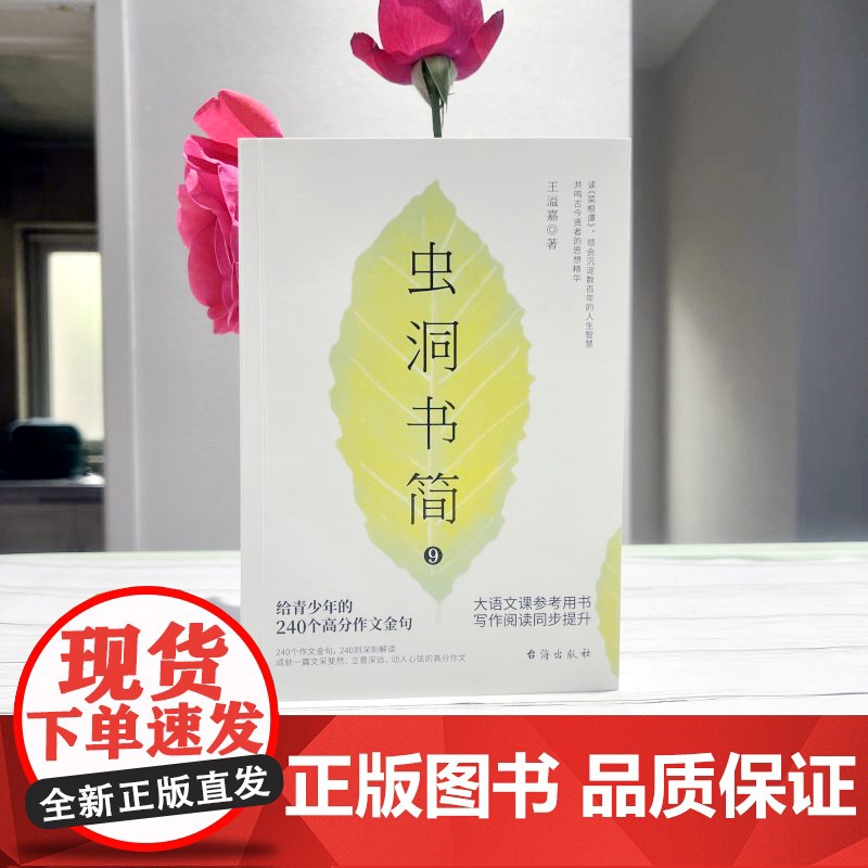 虫洞书简9:给青少年的240个高分作文金句(大语文课用书,写作阅读同步提升) 王溢嘉 台海出版社 正版书籍高清大图