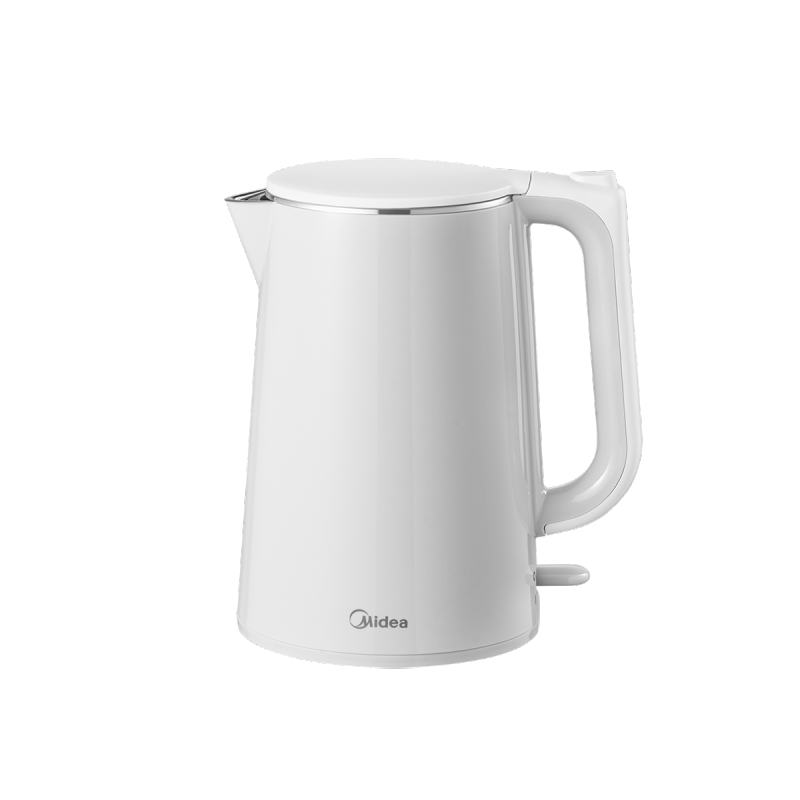 美的(Midea)电热水壶家用304不锈钢1500W大功率1.7L大容量双层防烫快速沸腾 MK-SHM1788