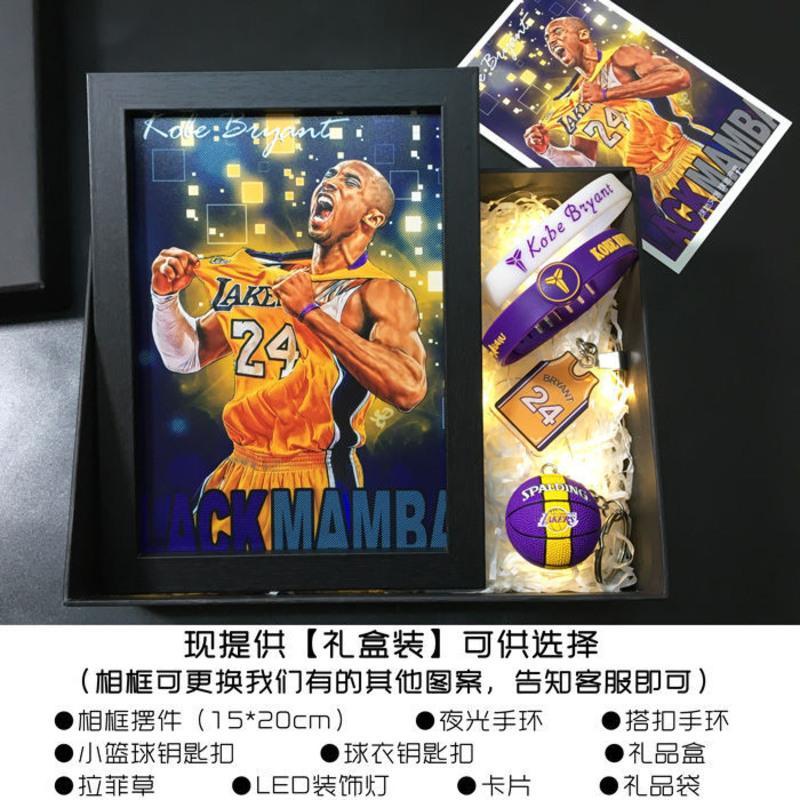 9x20cm尼克杨詹姆斯科比库里艾弗森莫兰特nba篮球周边相框海报挂画