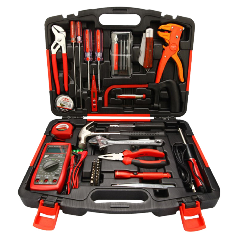 力易得(ENDURA) 51件套电讯工具组套 维修组套 手动工具组套五金工具箱 货号E1414