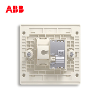 ABB开关插座无框轩致雅典白墙壁86型插座面板电视电脑插座AF325