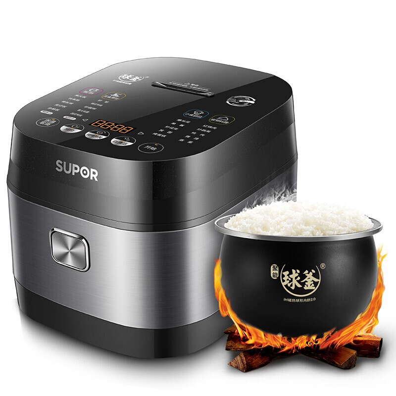 苏泊尔(SUPOR)电饭煲SF50HC668 家用IH电磁加热 5L智能搅拌清洁 创新多功能炒菜电饭煲 5L