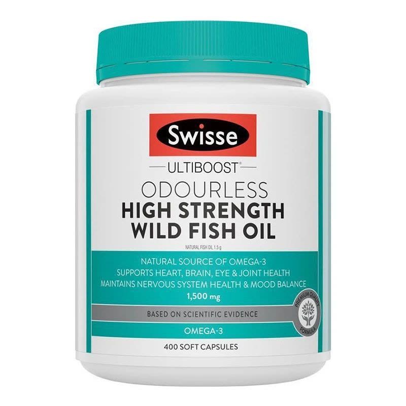 斯维诗Swisse成人无腥味深海鱼油胶囊400粒/瓶装更高含量1500mg 鱼油/深海鱼油 澳洲原装进口 香港保税随机发图片