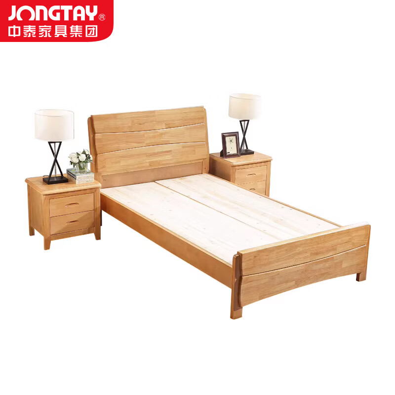 中泰(jongtay)1.35米实木床简约宿舍单人床 J-CDZ72高清大图