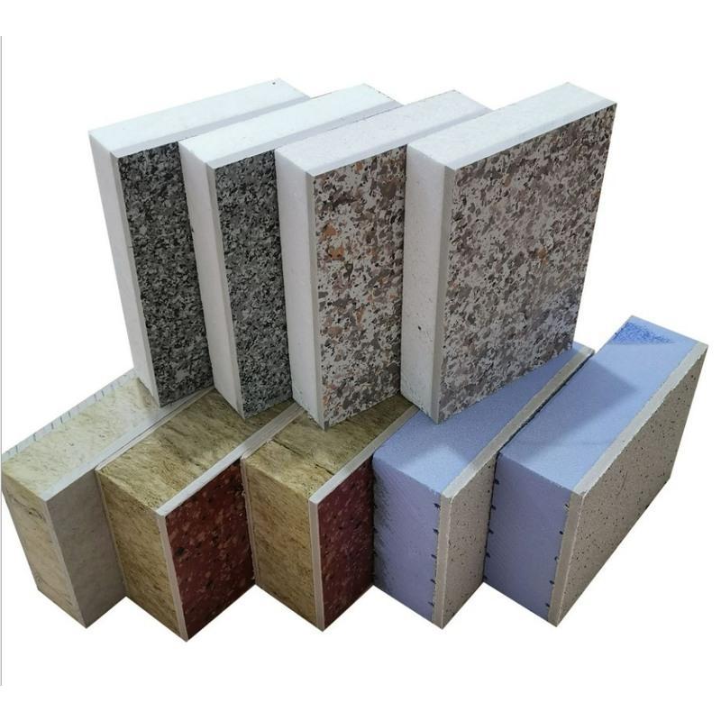 外墙保温装饰一体板防火防水隔音隔热真石漆聚苯复合板外墙装饰板