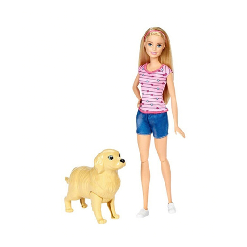 芭比之狗狗照料组合芭比娃娃女孩玩具fdd43