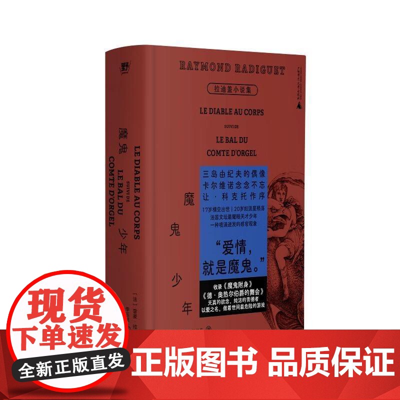 正版 2025新书 魔鬼少年 拉迪盖小说集 (法)拉迪盖 广西师范大学出版社 9787559879561高清大图