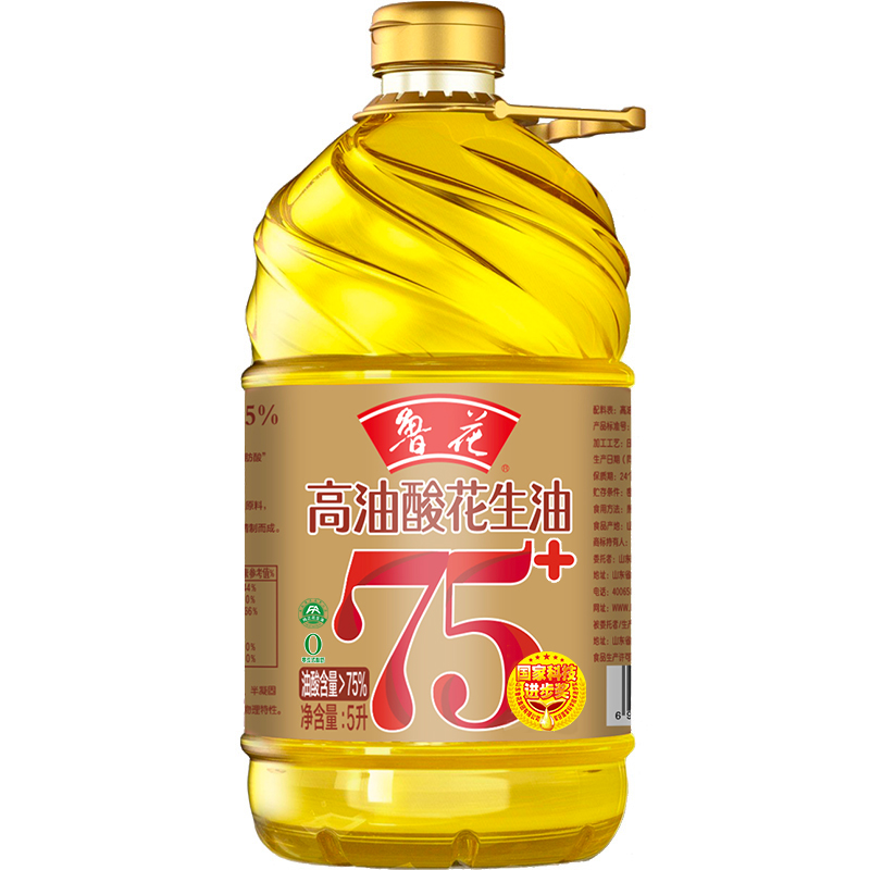 鲁花 花生油 高油酸花生油 5L