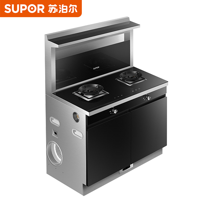 苏泊尔集成灶消毒柜多功能自清洗集成净洗中心一体灶下排烟机灶具套装