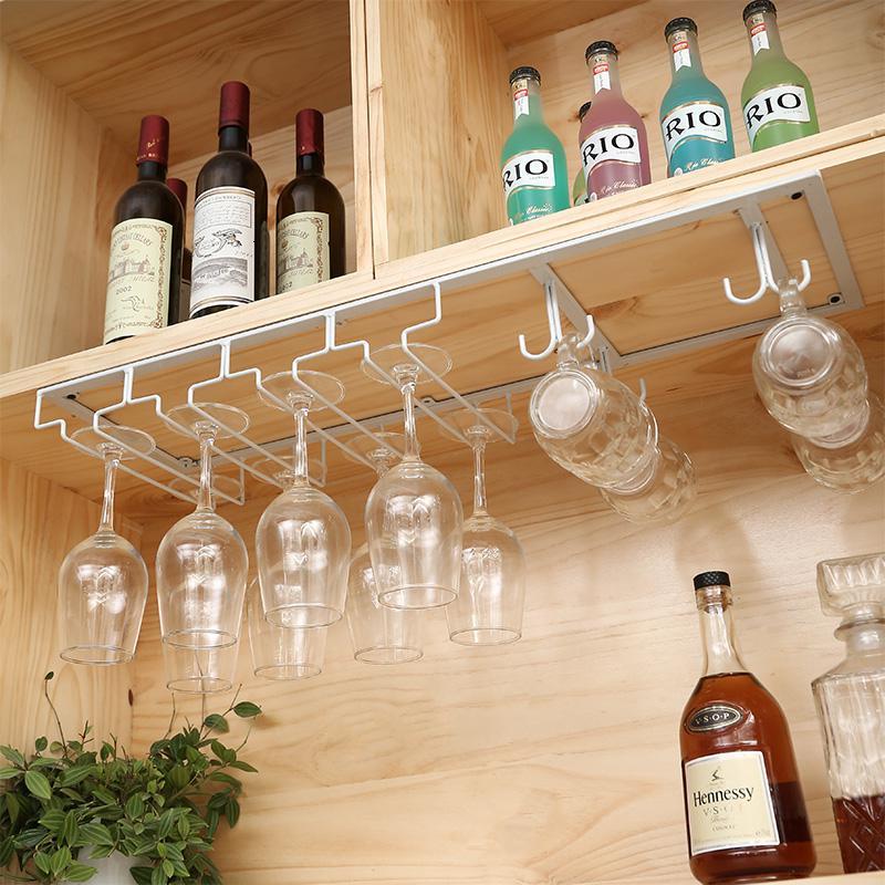 红酒杯马克杯一体架倒挂家用红酒架酒柜高脚杯架欧式酒杯架悬挂
