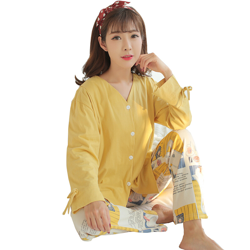 月子服春夏薄款纯棉孕妇睡衣外出产后产妇哺乳春秋季喂奶衣家居服