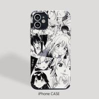 日漫女孩苹果Xr手机壳皮纹iphone7plus/11pro软12/6/8女Xsmax/Se2 漫画白底少女[小羊皮]