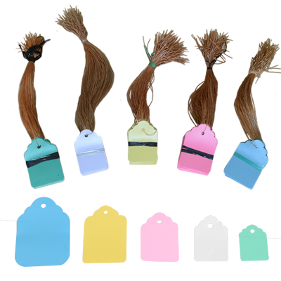 100张pvc彩色塑料植物吊签牌花卉园艺盆栽小挂牌苗木吊牌多肉标签36