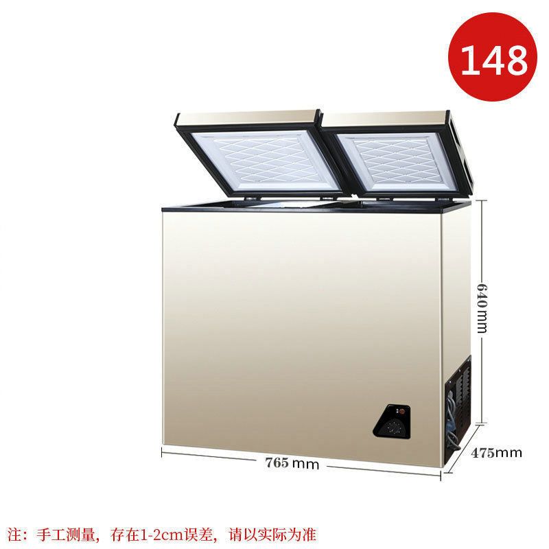特价小冰柜家用冷冻冷藏保鲜商用冷柜家用商用冷柜单双温小型节能E0|139金色单门+保修10年