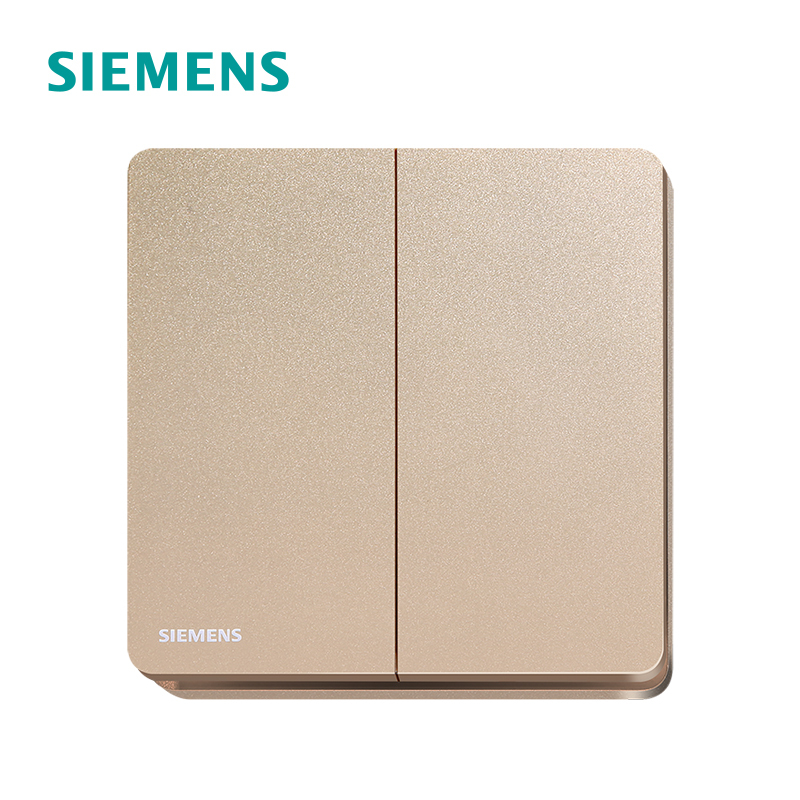 西门子(SIEMENS)开关插座 睿致玫瑰金系列二开双控5TA81243NC04