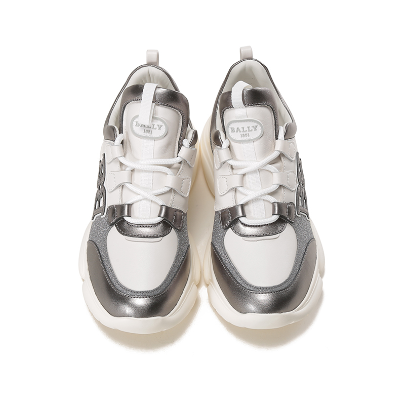 巴利 bally 奢侈品 女士牛皮b-chain系带休闲运动鞋claires gl