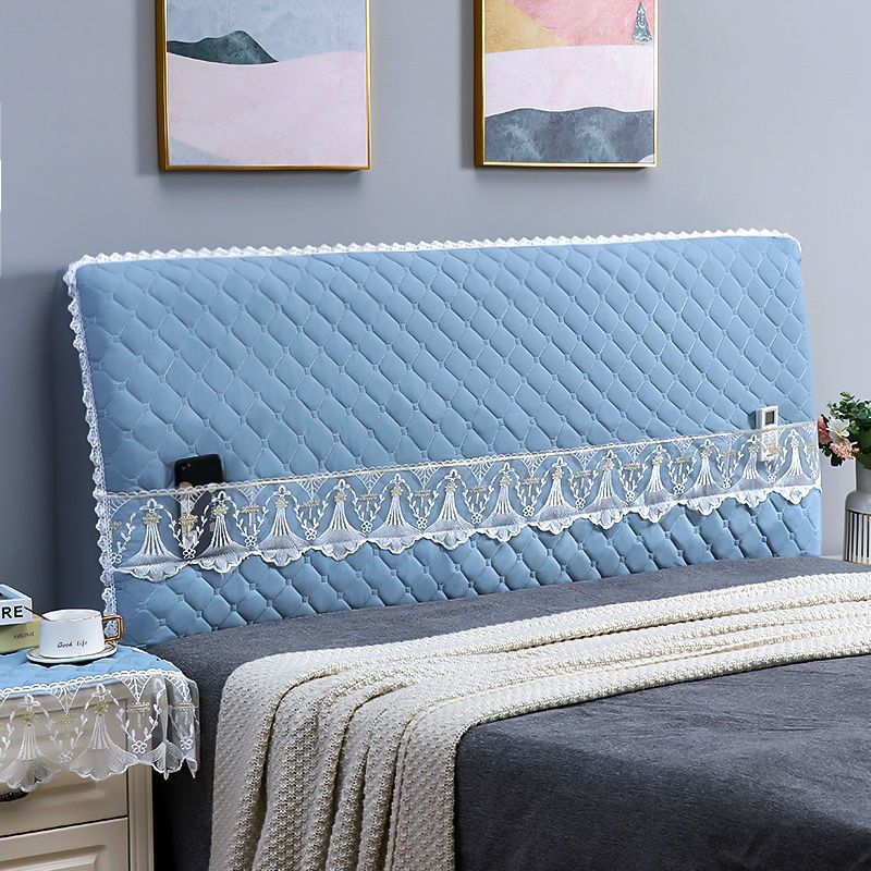 床头罩ins网红加厚夹棉床头保护罩全包软包实木皮床靠套18米2米