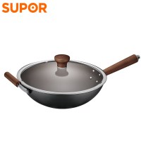 苏泊尔(SUPOR) 芯铁炒锅真不锈炒菜锅铁锅家用无涂层锅具明火燃气灶适用 32CM CC32AA3