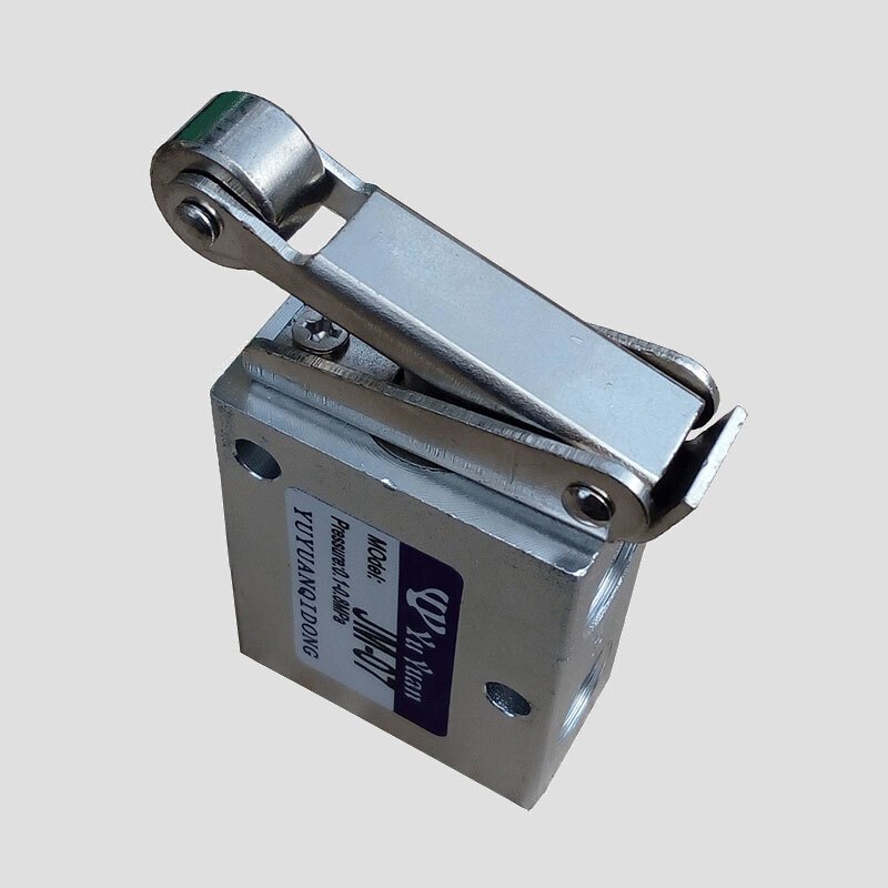 气动行程开关人气常闭气动行程杠杆开关滚轮式机械换向二位三通气阀jm