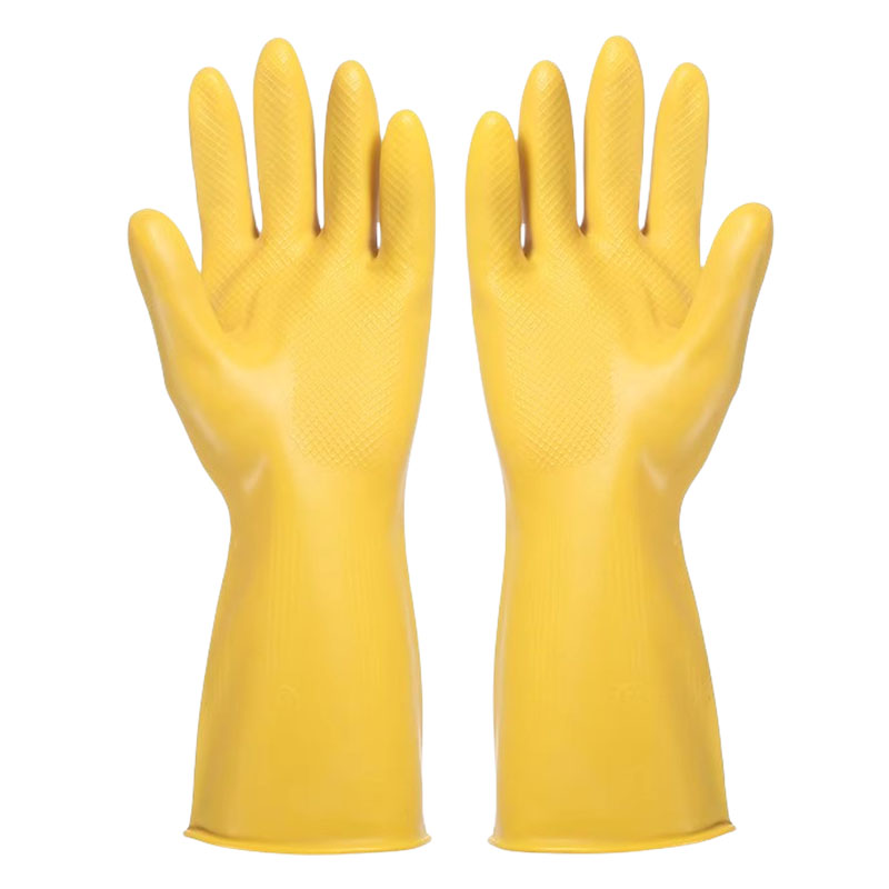 永满铁运 橡胶手套 乳胶手套 长袖M 双高清大图