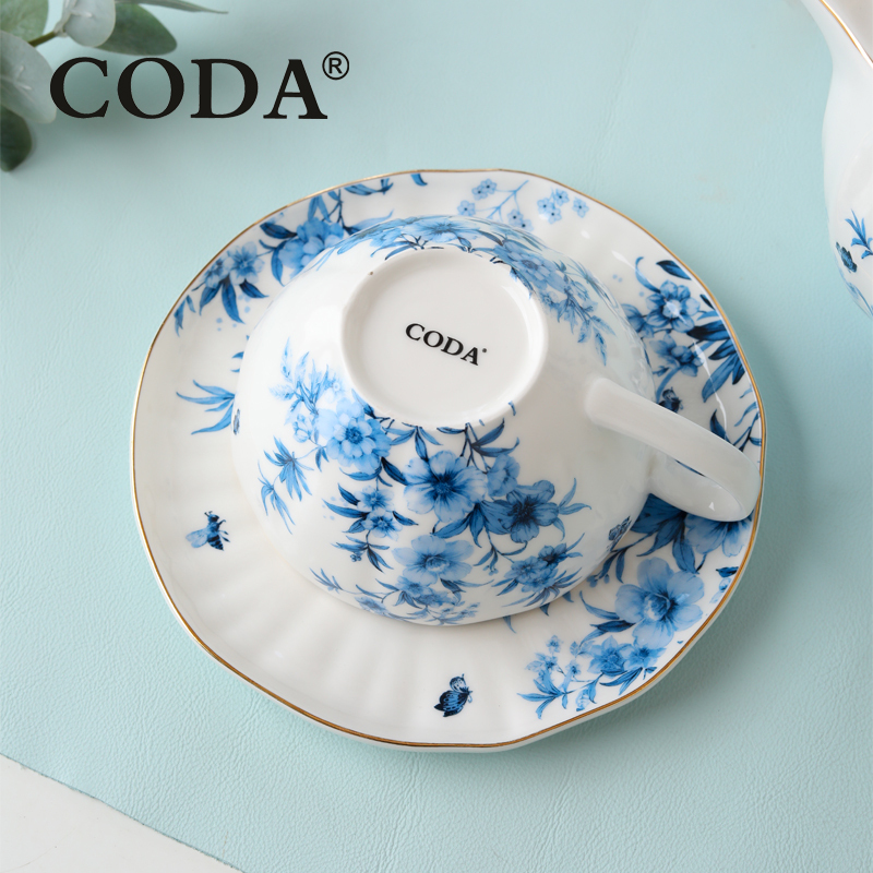 蔻达CODA 青花瓷 蝶舞茶具套装 D2311 /套