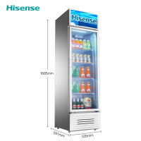 海信 (Hisense) 239升 大容积商用立式展示柜 陈列柜 饮料柜 冰柜 玻璃门冰箱 珍珠白冷柜SC-239LA